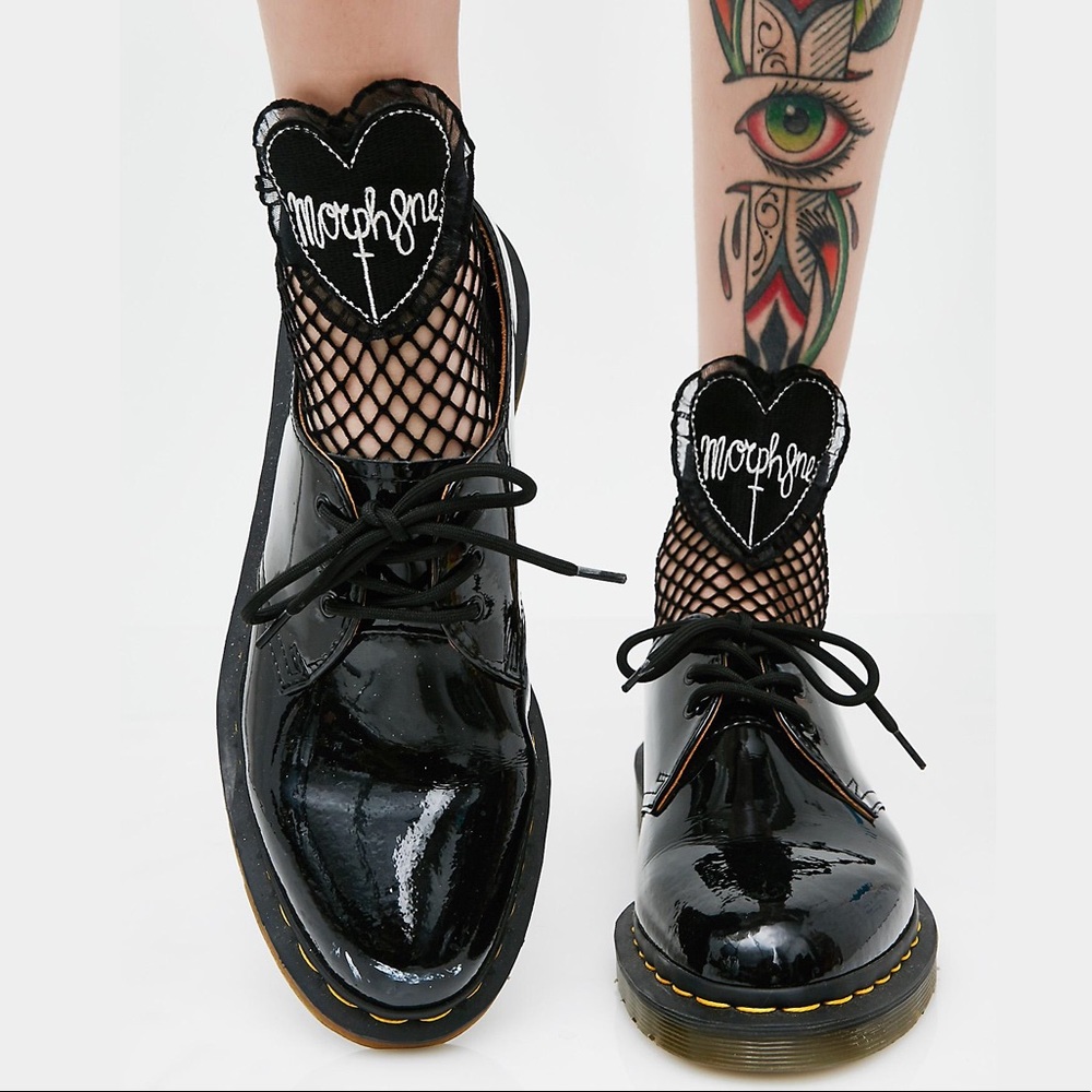 Morph8ne Fishnet Ankle Socks🖤